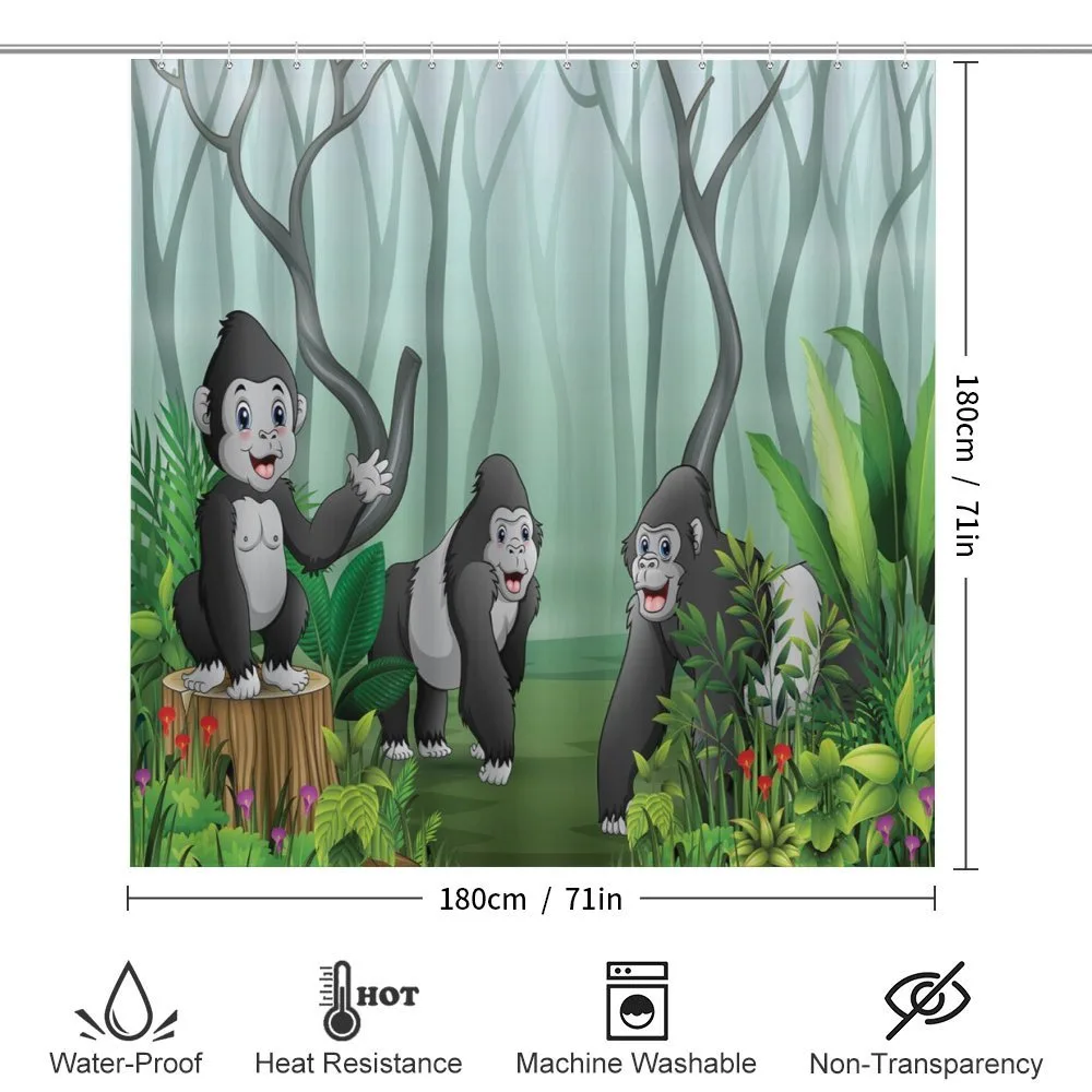 Orangutans in a Forest — Detail 2