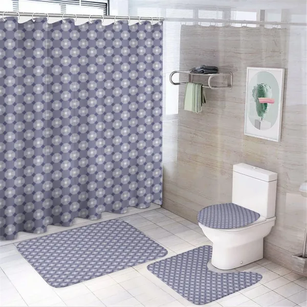 Polka Dots Inspired Motifs on a shower curtain