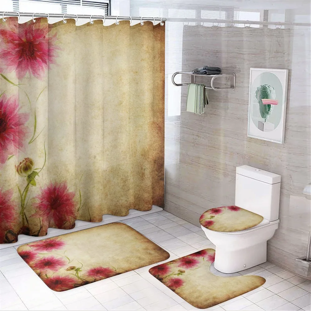Retro Flowers Grungy Old — Your design
