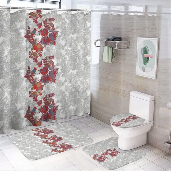 Romantic Vİbrant Boho on a shower curtain