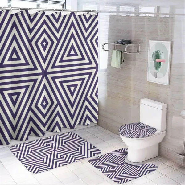 Symmetric Triangles on a shower curtain