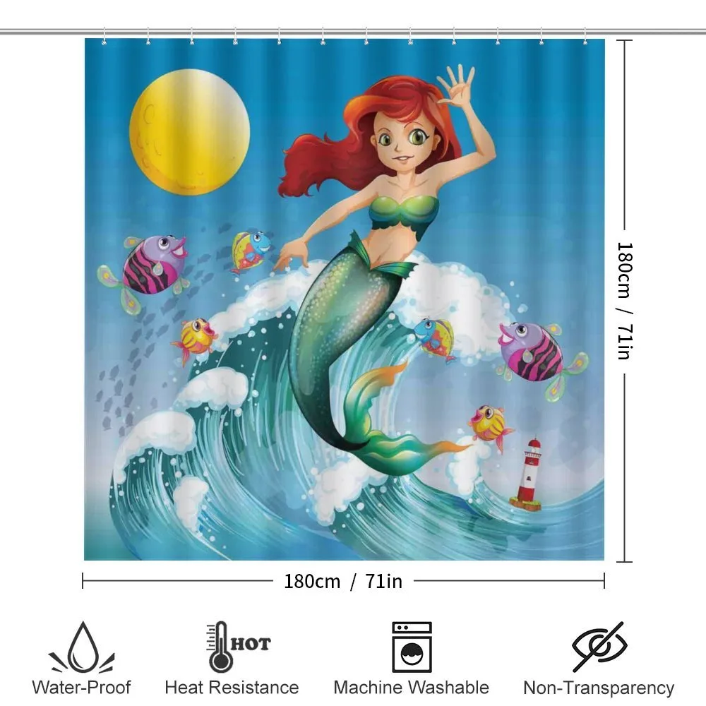 Wave with Cartoon Fish — Detail 2