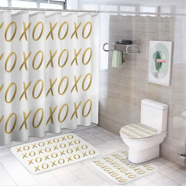 Affection Sincere Love Retro on a shower curtain