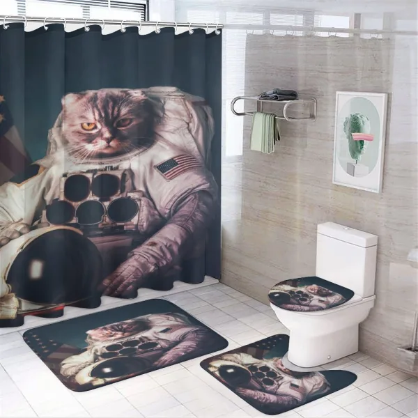 American Flag Vintage on a shower curtain