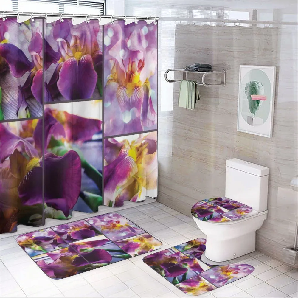 Blooming Iris Flowers — Your design