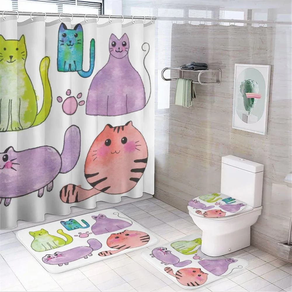 Cats in Watercolor Style — Your design