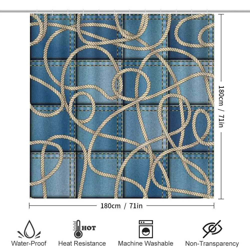 Denim Patchwork Rope — Detail 2