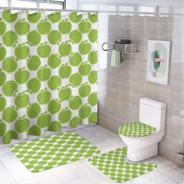 Fruitarian Diet Design on a shower curtain