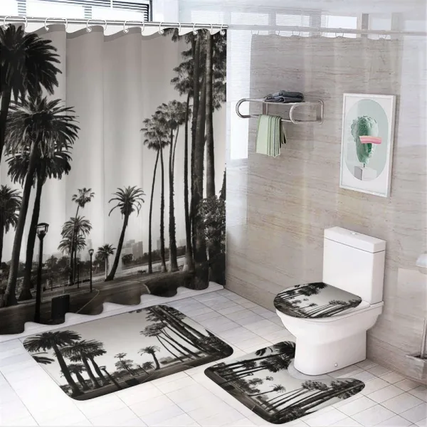 Los Angles Park View on a shower curtain