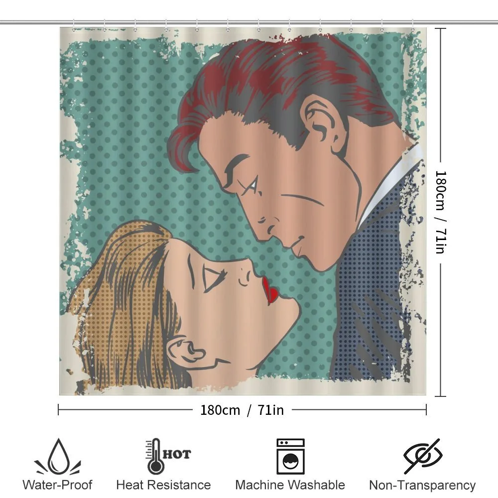 Lovers About to Kiss Art — Detail 2