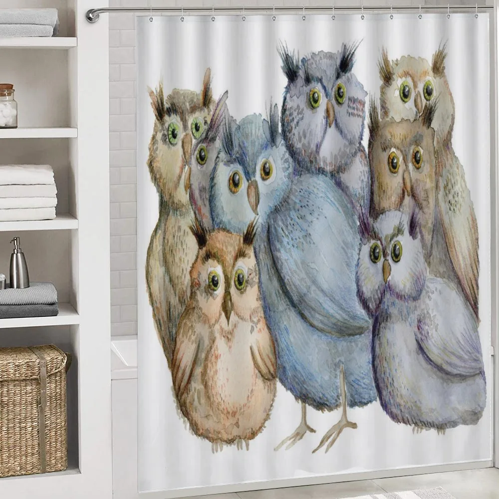 Owl Family Portrait Art — Detail 4