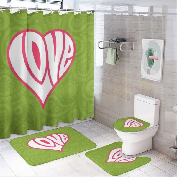 Paisley Love Nutrient on a shower curtain
