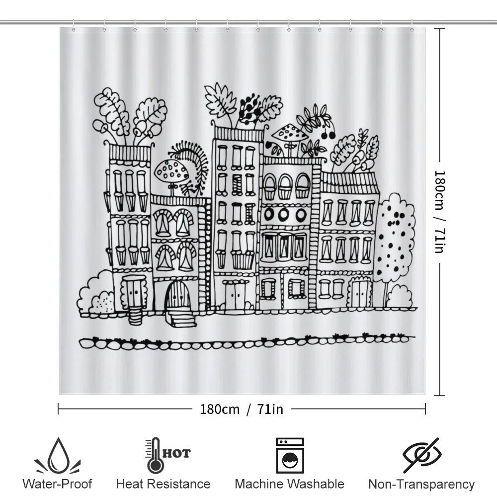 Sketchy Cartoon House — Detail 2