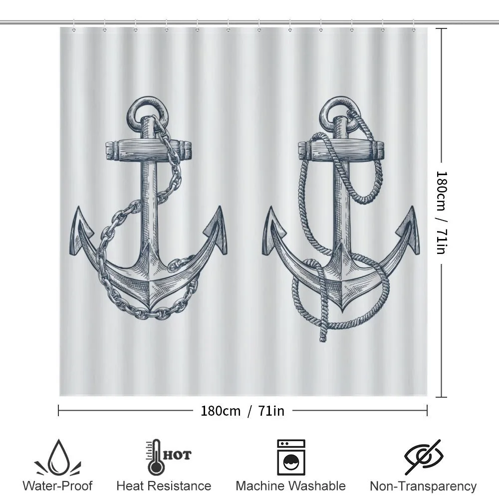Vintage Sketch of Anchor — Detail 2