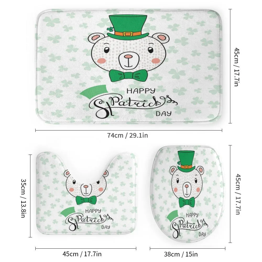 Bear with Leprechaun Hat Bow — Detail 1
