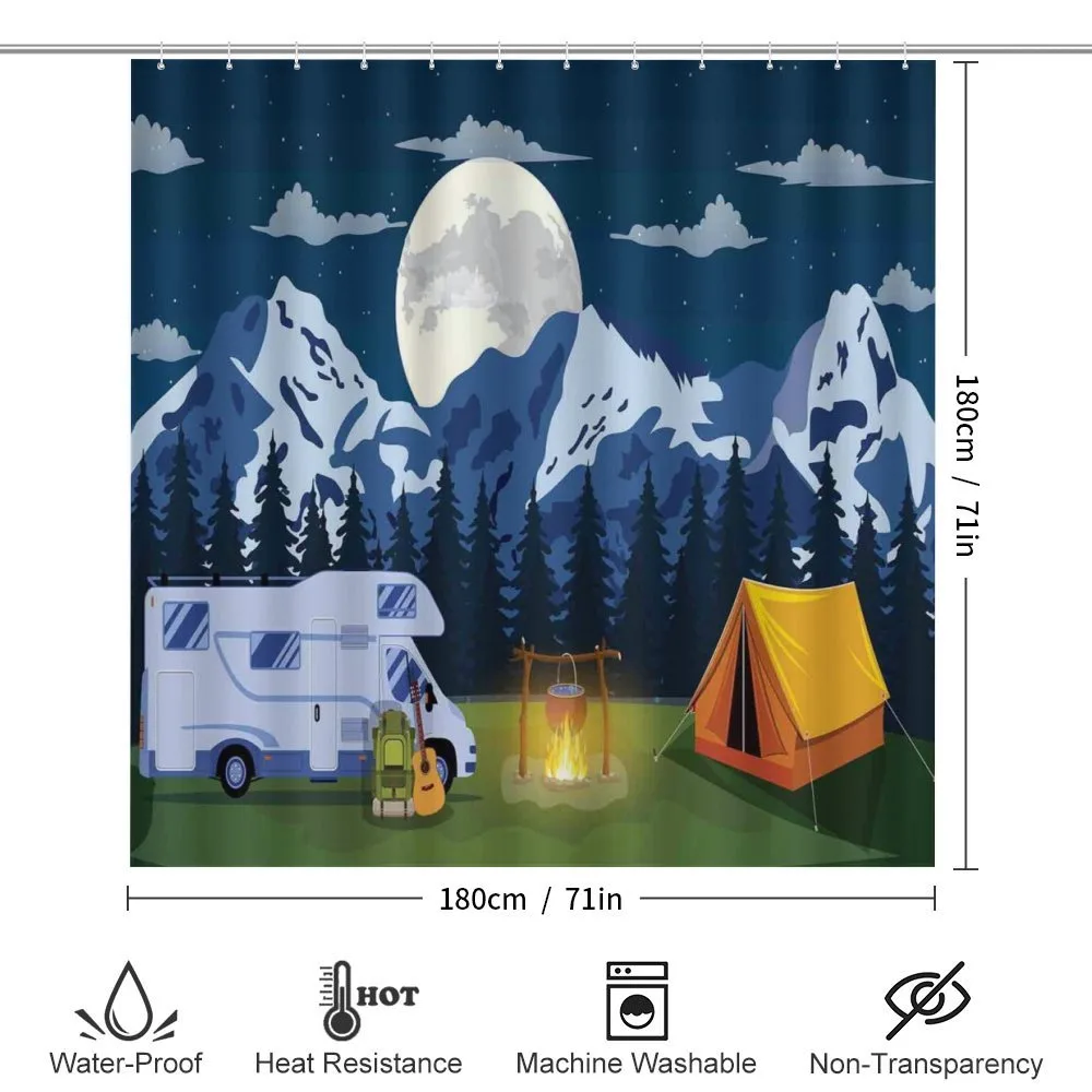 Camping in the Woods at Night — Detail 2