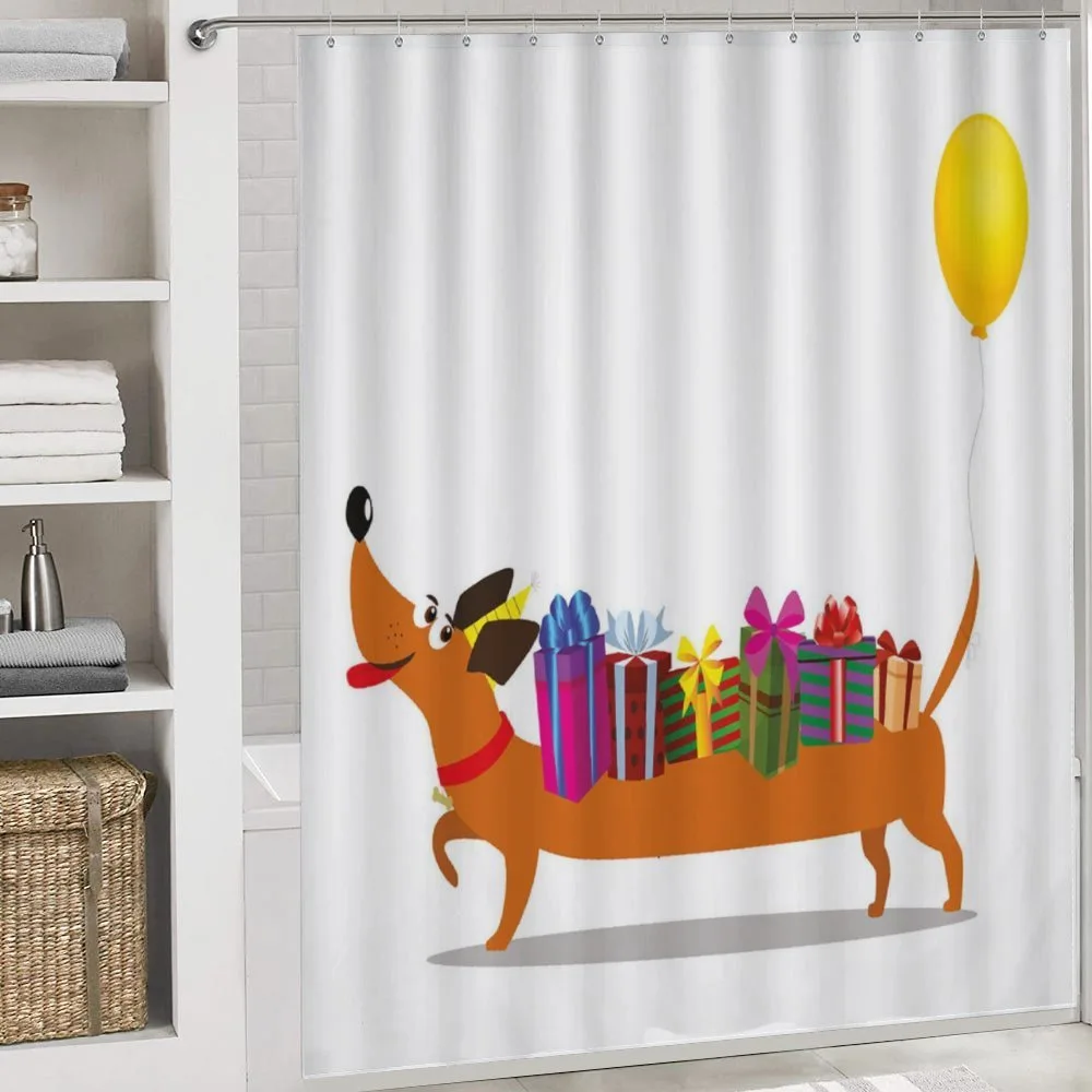 Dog with Gift and Balloon — Detail 4