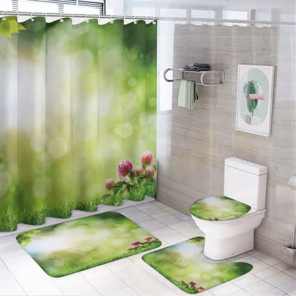 Fresh Spring Blossoms on a shower curtain