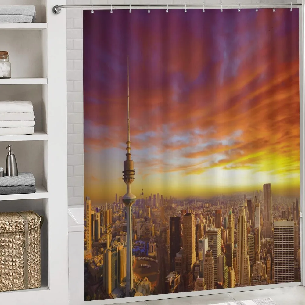 Kuwait Cityscape Sunset — Detail 4