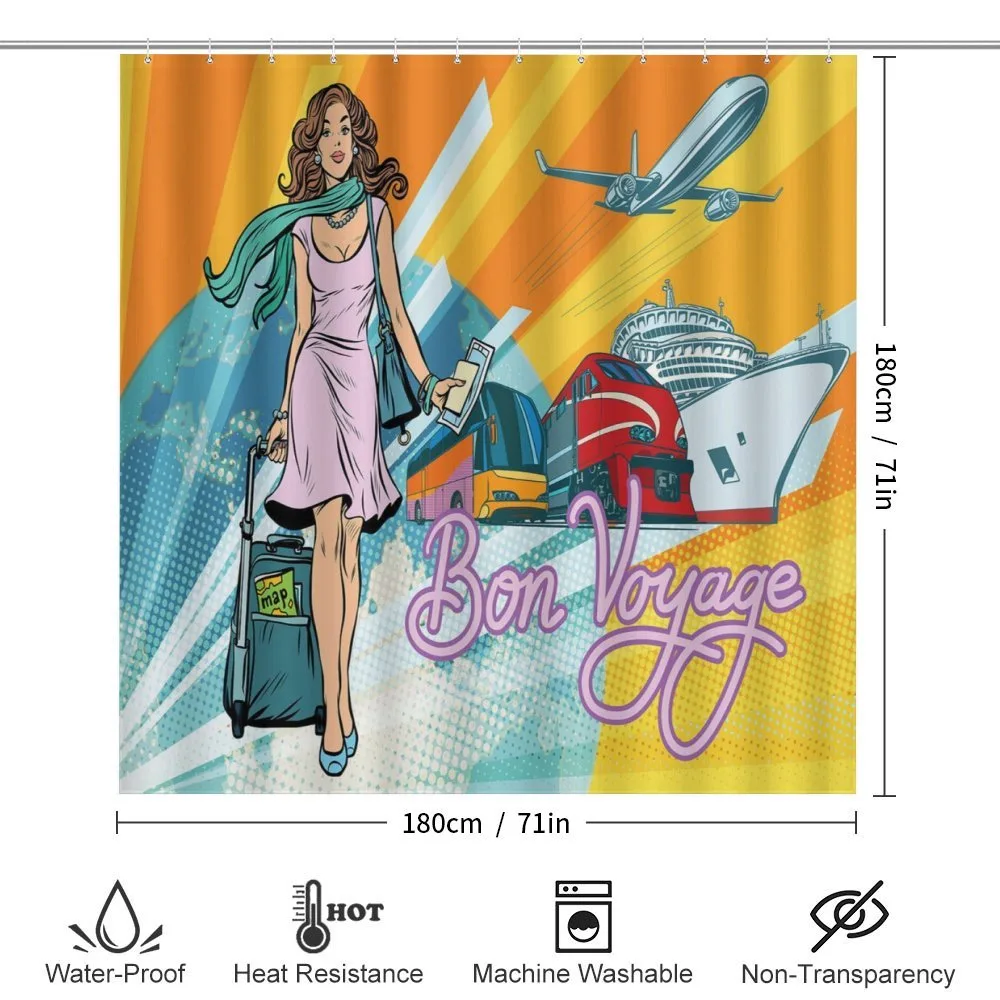 Retro Passenger Woman Art — Detail 2