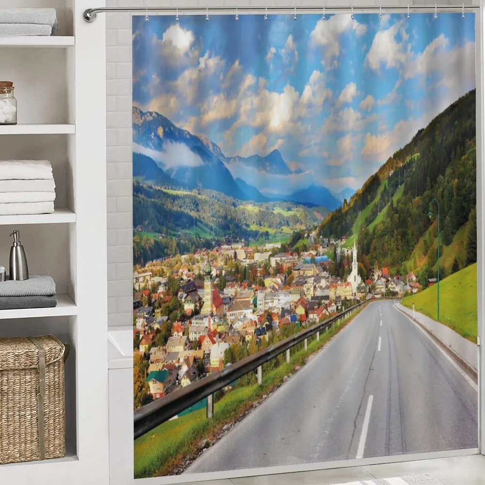 Road Alps Small Town — Detail 4