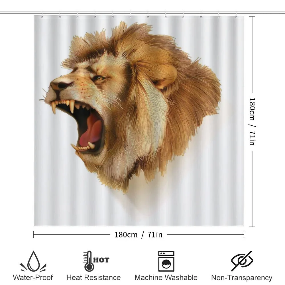 Roaring Fierce Lion Head — Detail 2