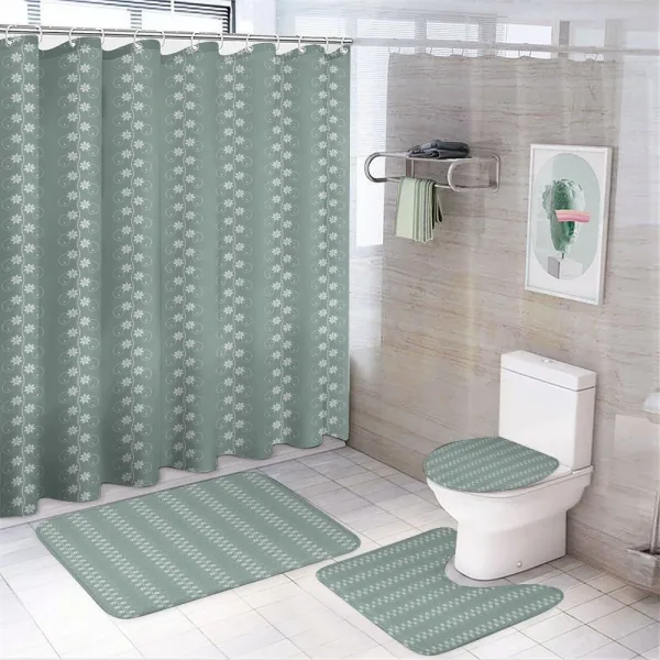 Rococo Influences Essence on a shower curtain