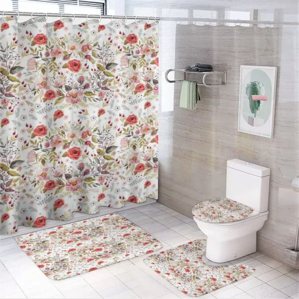 Romantic Feminine Spring on a shower curtain