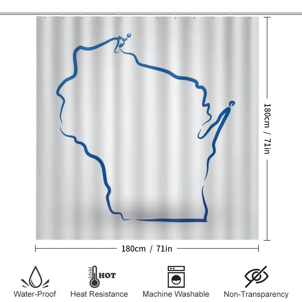 Simple Badger State Map — Detail 2