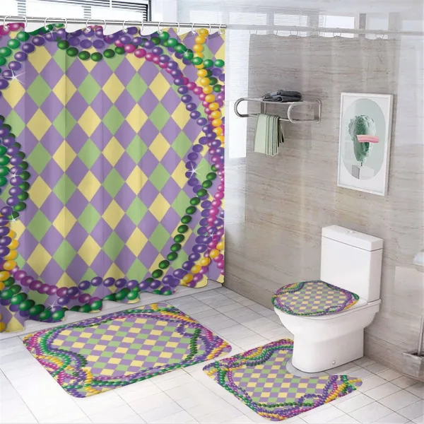 Vivid Graphic Style on a shower curtain
