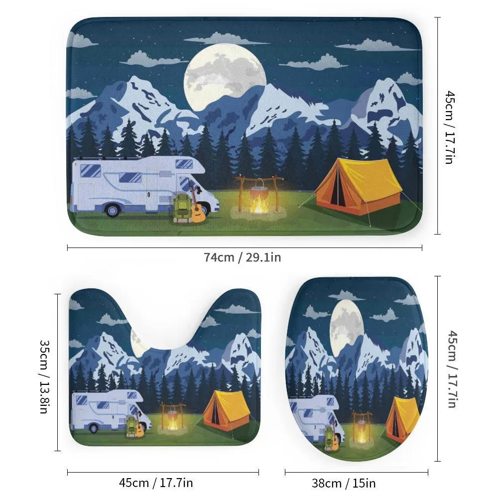Camping in the Woods at Night — Detail 1