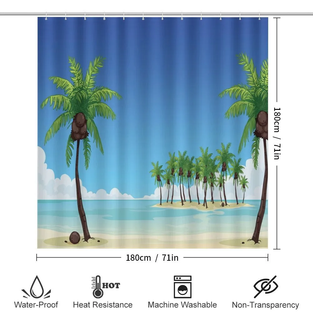 Coconut Trees in the Ocean — Detail 2