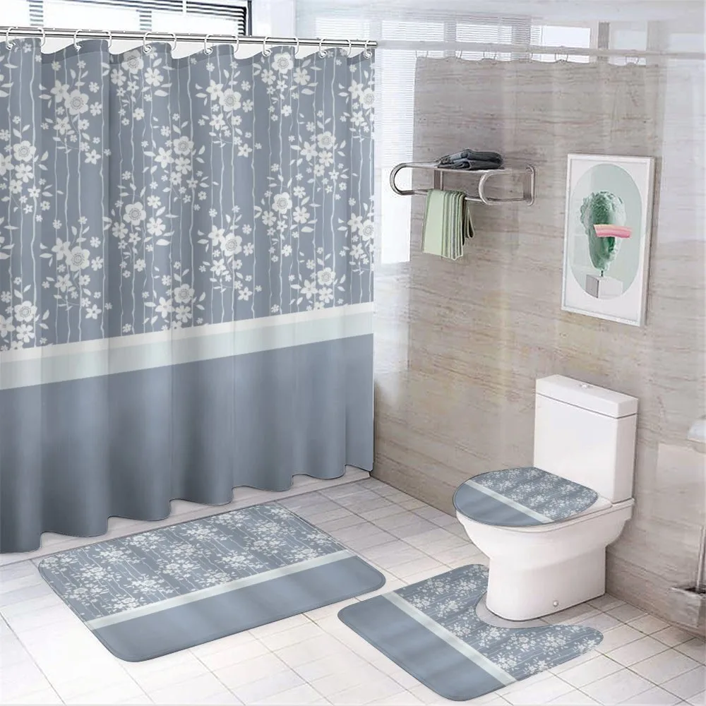 Cold Toned Pastel Flora Pattern — Your design