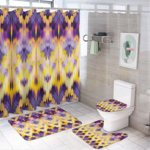 Indonesian Dying Boho on a shower curtain