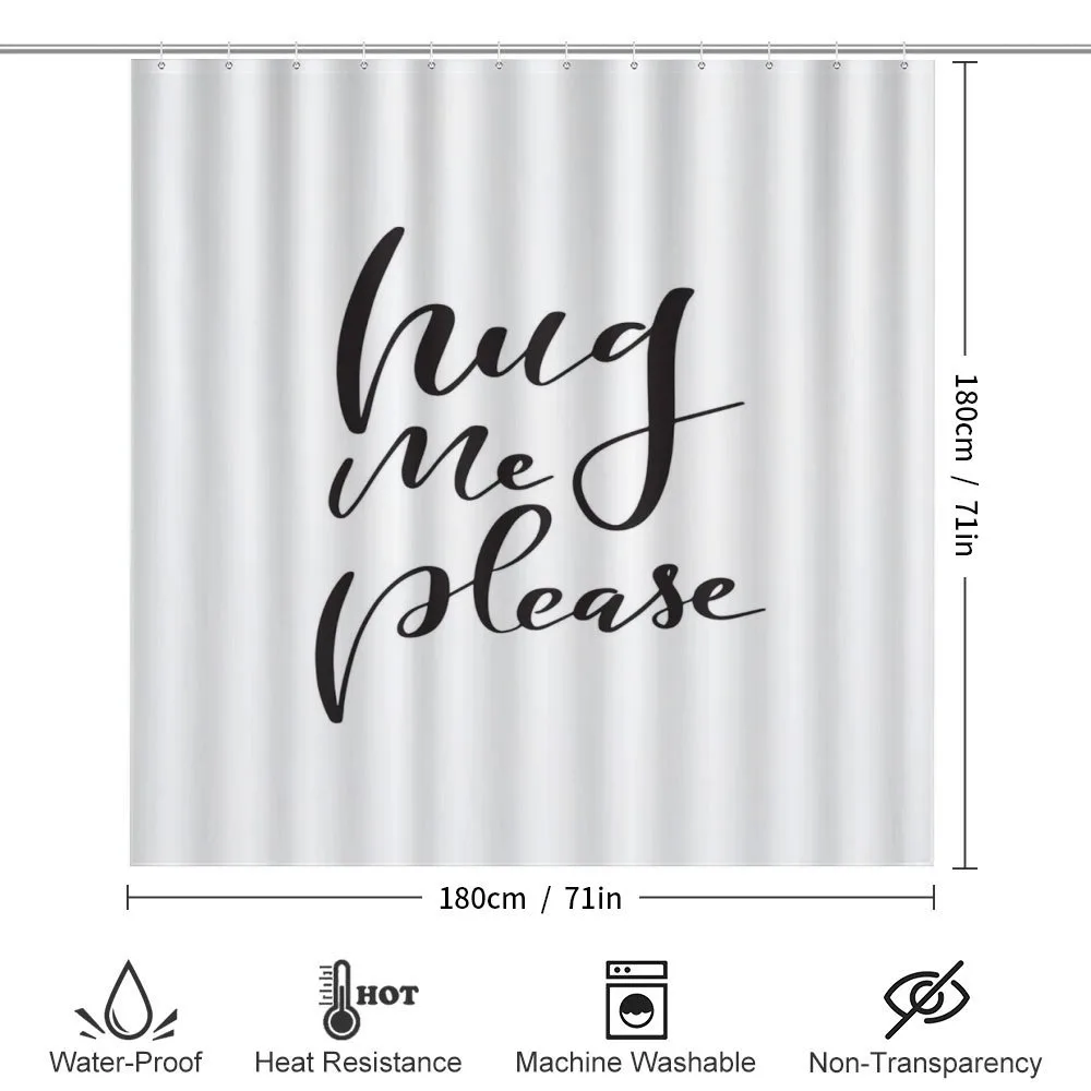 Ink Brush Written Hug Me Please — Detail 2