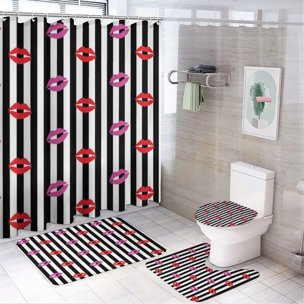 Lipstick Prints on Stripes — Your design