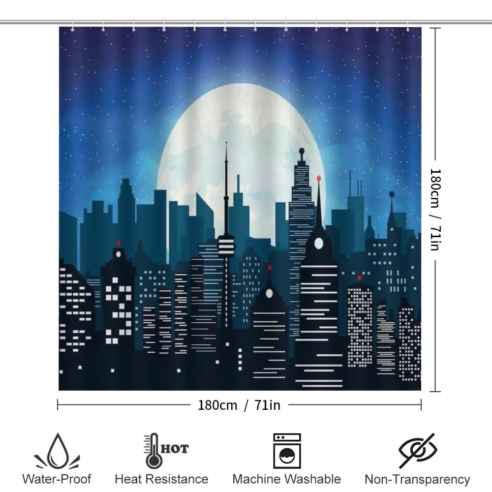 Modern Capital Moon Night — Detail 2