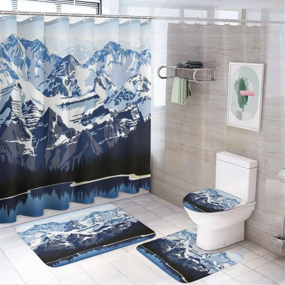 Mountain with Snow View — Your design