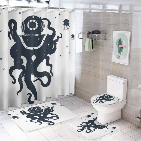 Octopus Costume on a shower curtain