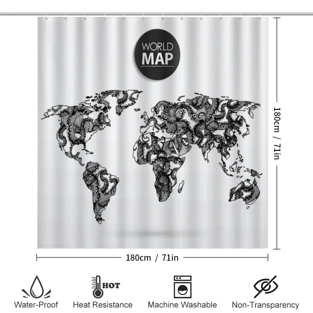 Octopus World Map — Detail 2