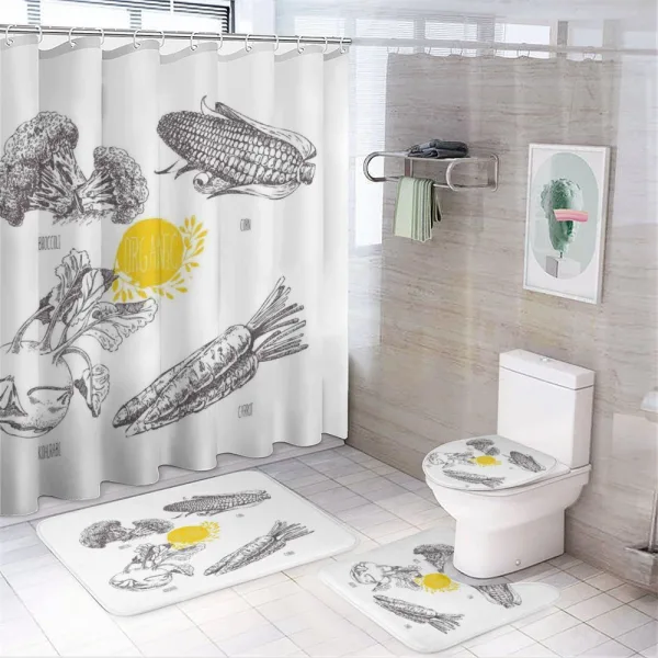 Organic Farm on a shower curtain