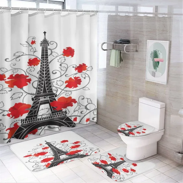 Romantic Paris Art on a shower curtain