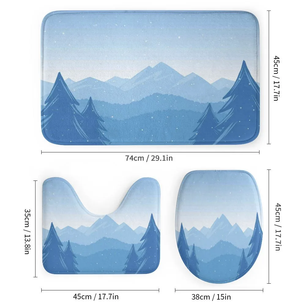 Snow Mountains Trees — Detail 1
