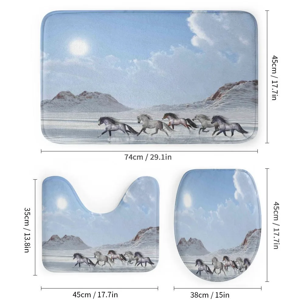Snowy Day Wild Horse — Detail 1