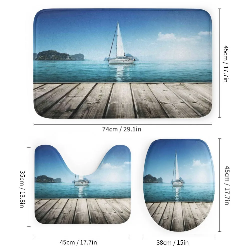 Yacht and Wooden Deck — Detail 1