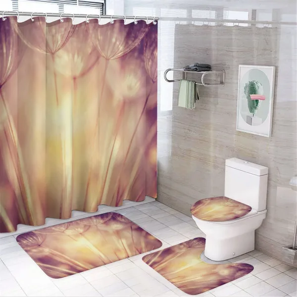 Dandelion Petals Spring on a shower curtain