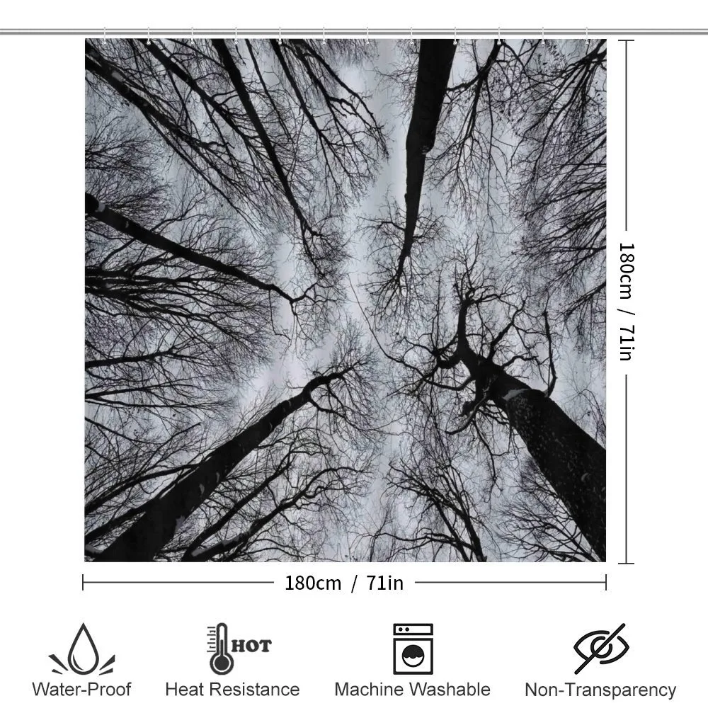 Dark Winter Forest Tree — Detail 2