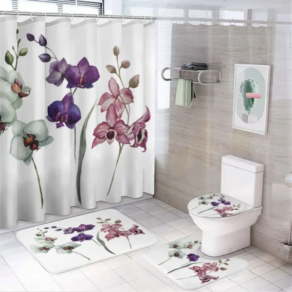 Flourishing Environment on a shower curtain