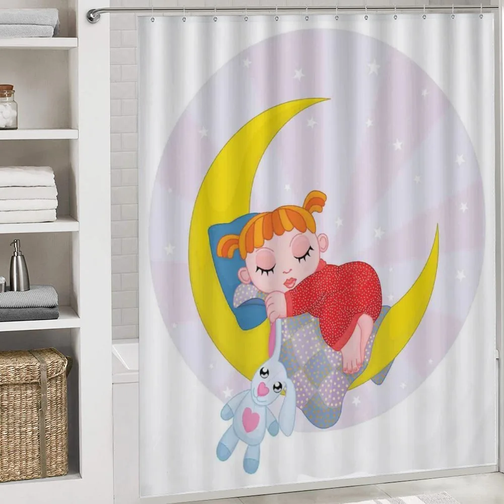 Girl on Moon with Teddy — Detail 4