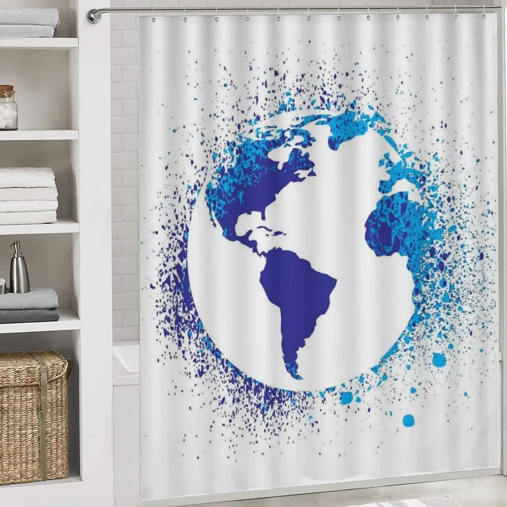 Globe Ink Effect Map — Detail 4